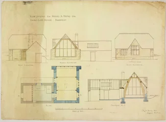 Nyt studie til Henry A. Payne esq. Saint Loes House, Amberley, 2. februar 1911 (wc på papir)